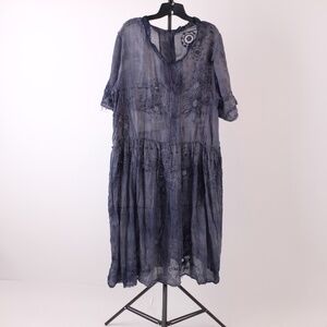 Magnolia Pearl Dark Blue Cotton Dress